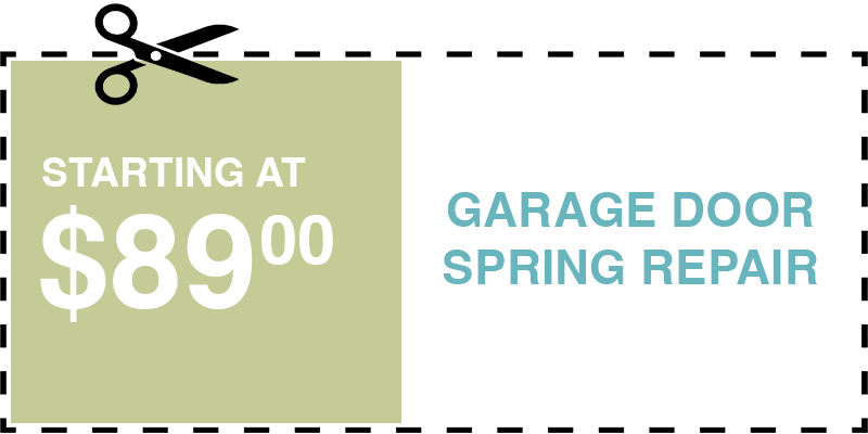 89 garage door SPRING repair Bayport
